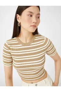 Koton Crop Knitwear Sweater Short Sleeve
