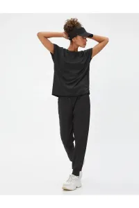 Koton Basic Sports T-Shirt with a Relax Fit Stitching Detail