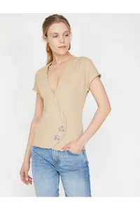 Koton T-Shirt - Ecru - Regular fit #1818826