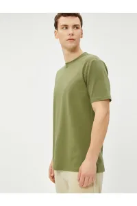 Koton Basic T-shirt with Short Sleeves, Crew Neck Slim Fit