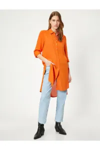 Koton Women's Casual Cut Orange Tunic