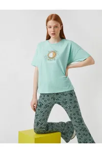 Koton T-Shirt - Turquoise - Regular fit #1003178