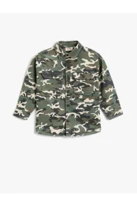 Koton Camouflage Patterned Oversize Jacket Cotton #1408004