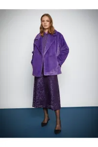 Koton Short Oversized Plush Coat