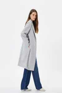 Koton Women's Gray Melange Coat #3027759