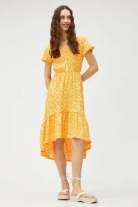 Koton Women's Yellow Patterned Dress #2608685