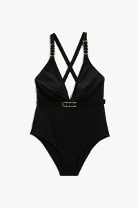 Koton Swimsuit - Black - Plain #2583377