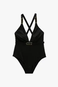Koton Swimsuit - Black - Plain #2583378