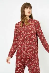 Koton Women's Claret Red Pajama Top