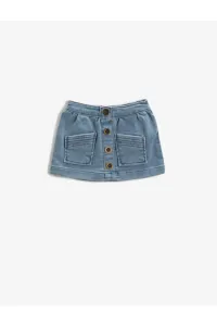 Koton Buttoned Cotton Skirt #1590253
