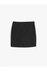 Koton Girl Gray Normal Waist Skirt