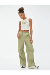 Koton Parachute Pants with Elastic Waist and Legs with Stopper