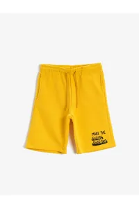 Koton Boys Yellow Waistband Shorts