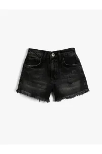 Koton Destroyed Denim Shorts Cotton #1595144
