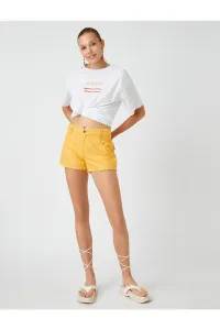 Koton Şahika Ercümen X - Denim Shorts with Pockets