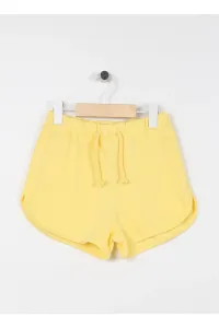 Koton Elastic Waist. Normal Yellow Girls' Shorts 3skg40058ak #2007122