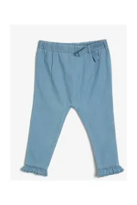 Koton Baby Girl Blue Frill Detailed Trousers