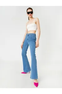 Koton Slim Fit High Waist Spanish Leg Jeans - Victoria Jean