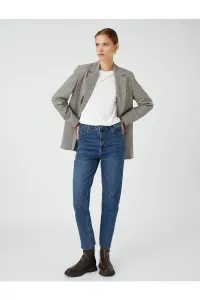Koton High Waisted Jeans Slightly Slim Fit - Mom Slim Jeans
