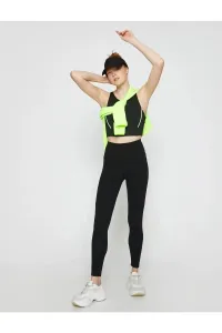 Koton Consolidating Sports Leggings with Stitching Detail, Silky-looking