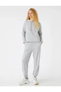 Koton Jogger Thick Textured Sweatpants With Tie Waist