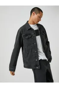 Koton Basic Denim Jacket Classic Collar with Pocket Detail with Buttons