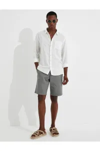 Koton Shorts - Gray - Normal Waist #2272470