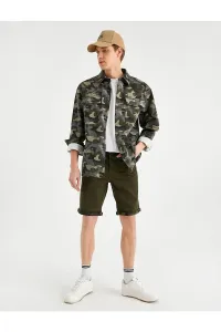 Koton Camouflage Inner Gabardine Shorts #2244080