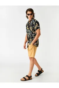 Koton Shorts - Yellow - Normal Waist #1463306
