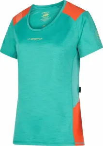 La Sportiva Compass T-Shirt W Lagoon/Cherry Tomato L Maglietta outdoor