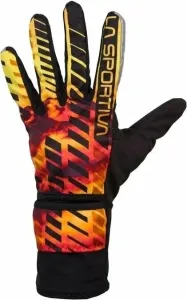 La Sportiva Winter Running Gloves Evo M Black/Yellow S Guanti da corsa