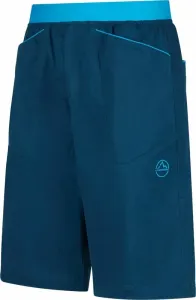 La Sportiva Flatanger Short M Storm Blue/Maui L Pantaloncini outdoor