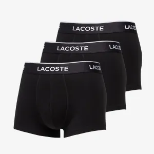 LACOSTE 3-Pack Casual Cotton Stretch Boxers Black #1063933