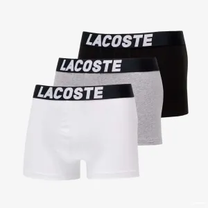 LACOSTE Underwear Trunk 3-Pack Black/ White/ Grey #1063962