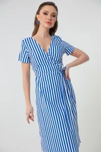Lafaba Women's Blue Striped Dress