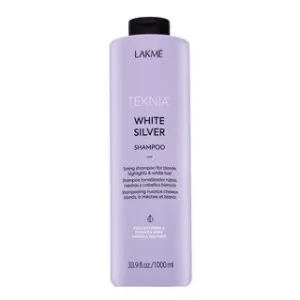 Lakmé Teknia White Silver Shampoo shampoo neutralizzante per capelli biondo platino e grigi 1000 ml