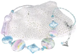 Lampglas Affascinante collana Pastel Dreamcon argento puro nelle perle Lampglas NRO8
