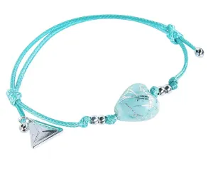 Lampglas Bracciale Turquoise Caress con argento puro nella perla Lampglas BLH12
