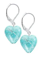 Lampglas Orecchini turchesi Turquoise Caress con argento puro nelle perla Lampglas ELH12