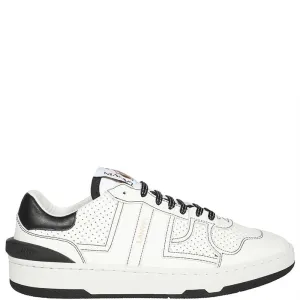 Lanvin Mens Clay Low Top Sneakers White - UK 6 WHITE