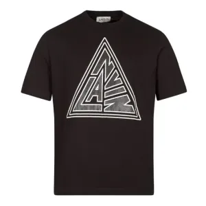 Lanvin Mens Triangle T shirt Black - S BLACK