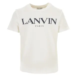 Lanvin Boys Logo T-shirt White - 12Y WHITE