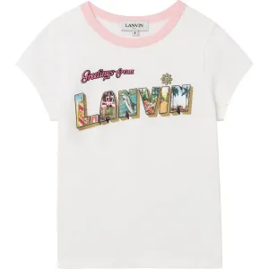 Lanvin Girls Summer Print T-shirt White - 8Y WHITE