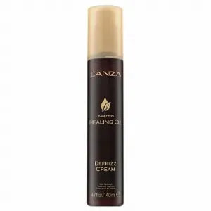 L’ANZA Keratin Healing Oil Defrizz Cream crema lisciante per una facile pettinatura dei capelli 140 ml