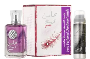 Lattafa Mahasin Crystal Violet - EDP 100 ml + deodorante spray Najdia 50 ml