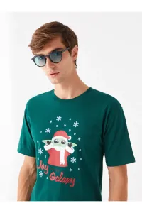 LC Waikiki Men's Crew Neck Short Sleeve Christmas Themed Combed Cotton T-Shirt #2970146