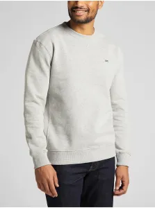 Light Grey Men's Basic Sweatshirt Lee Plain - Men #113808