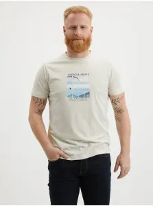 Beige men's T-shirt LERROS - Men