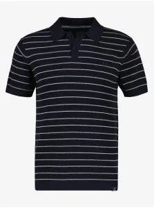 Dark blue men's striped polo shirt LERROS - Men #1958519