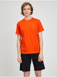Orange men's basic T-shirt LERROS - Men